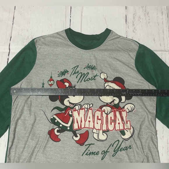 Disney unisex Adult L Mickey Mouse & Friends Christmas fleece pajamas - Picture 12 of 16